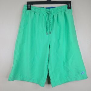 Skipjack Southern Tide Green Lined Swim Trunks